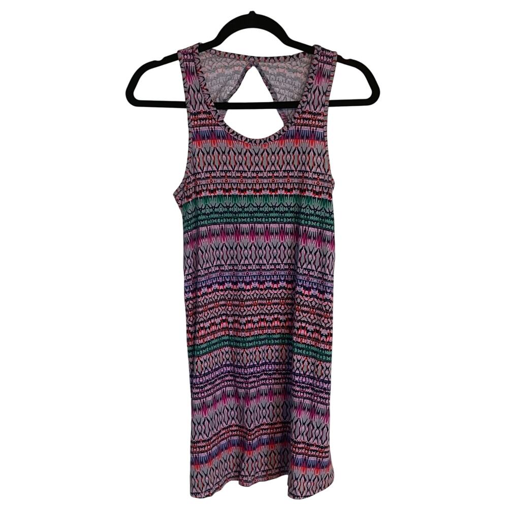 Hollister Multicolor Geometric Print Sleeveless Swing Dress Sun Dress Size Small